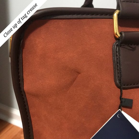 Adrienne Vittadini Duffle Bag (British Tan: AV-1802: Fuax Suede) *Never Used - Picture 14 of 16